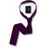 View Item Knightsbridge Retro Mod 60's Slim Square End Plain Knitted Silk Tie Purple
